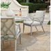 Silver sands aluminum dining chair with foam cushions