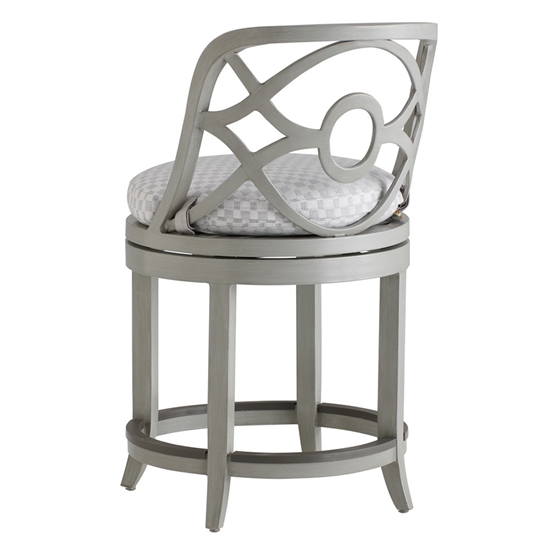 Silver Sands Swivel Counter Stools back detail