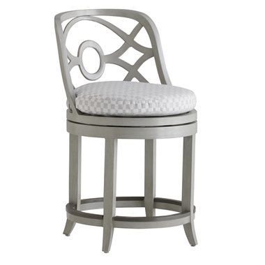 Tommy Bahama Silver Sands Swivel Counter Stool - 3945-17SW