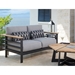South beach aluminum loveseat with deep seating cushions