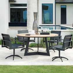 Tommy Bahama South Beach Round Patio Dining Set for 4 - TB-SOUTHBEACH-SET5