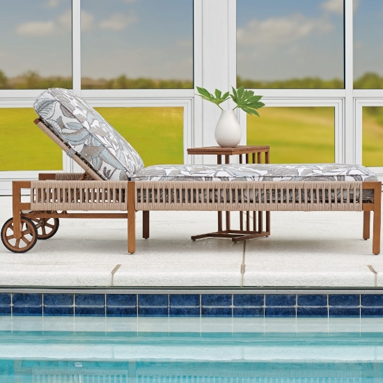 Tommy Bahama St Tropez Outdoor Chaise Lounge with Side Table Set - TB-STTROPEZ-SET7