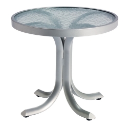 Tropitone Acrylic 20" Round Tea Table with Slim Base - 1882A