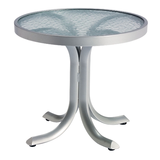 Tropitone Acrylic 20" Round Tea Table with Slim Base - 1882A