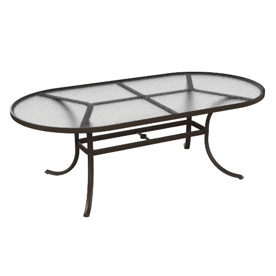 Tropitone Acrylic 84" x 42" Oval Dining Table - 1884A