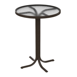 Tropitone Acrylic 30" Round Bar Table with Narrow Base - 1893A