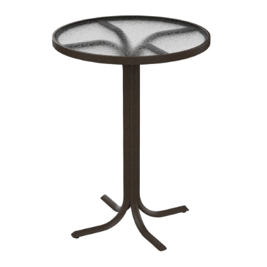 Tropitone Acrylic 30" Round Bar Table with Narrow Base - 1893A