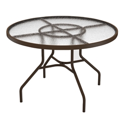 Tropitone Acrylic 42" Round Dining Table with Standard Base - 646NA