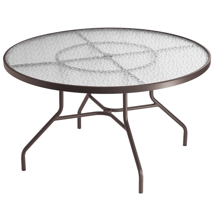 Tropitone Acrylic 48" Round Dining Table with Standard Base - 647NAU