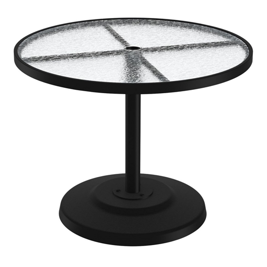 Tropitone Acrylic 36" Round Pedestal Dining Umbrella Table - 701436AU