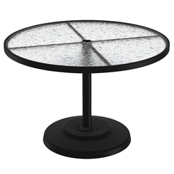 Tropitone Acrylic 42" Round Pedestal Dining Umbrella Table - 701442AU