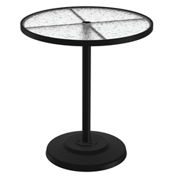 Tropitone Acrylic 36" Round Pedestal Bar Umbrella Table - 701497AU