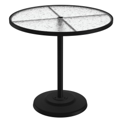 Tropitone Acrylic 42" Round Pedestal Bar Umbrella Table - 701498AU