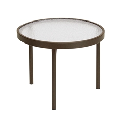 Tropitone Acrylic 20" Round Tea Table with Round Leg Base - 8082A