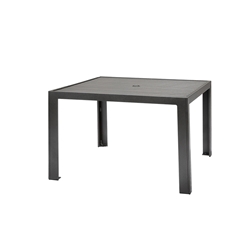 Tropitone Aluminum Slat 42" Square Dining Umbrella Table - 872043U-29