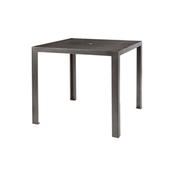 Tropitone Aluminum Slat 42" Square Counter Umbrella Table - 872043U-34