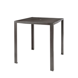 Tropitone Aluminum Slat 42" Square Bar Umbrella Table - 872043U-40