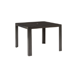 Tropitone Aluminum Slat 36" Square Dining Umbrella Table - 872076U-29