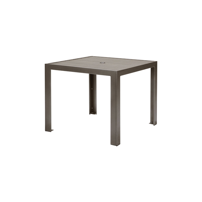 Tropitone Aluminum Slat 36" Square Bar Umbrella Table - ADA Compliant - 872076U-31
