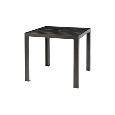 Tropitone Aluminum Slat 36" Square Counter Umbrella Table - 872076U-34