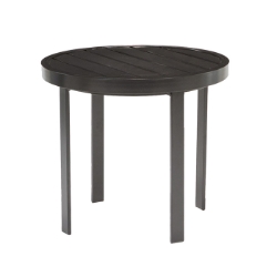 Tropitone Aluminum Slat 24" Round End Table - 872083-22