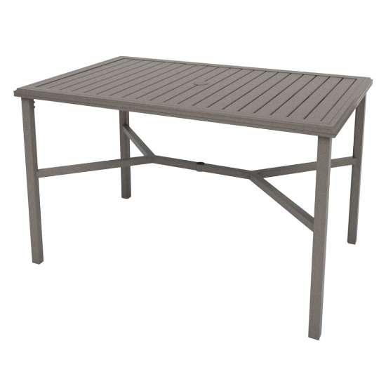 Tropitone Amici 66" x 42" Rectangle Bar Umbrella Table - 691866U-40