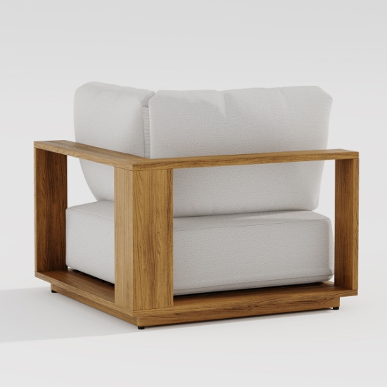 Tropitone Arlo Teak Square Corner Sectional back
