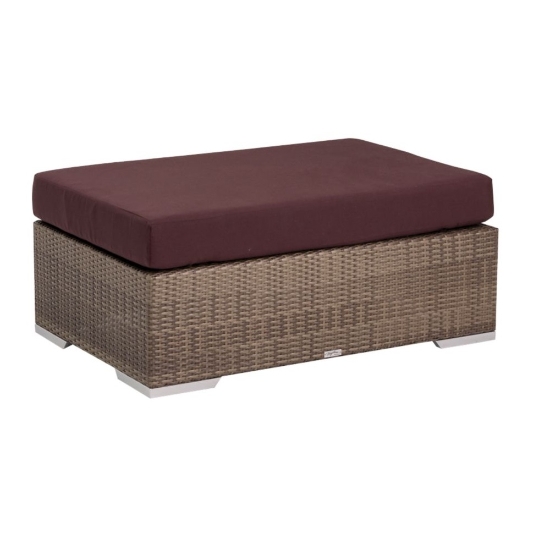 Arzo Rectangular Ottoman with Cushion