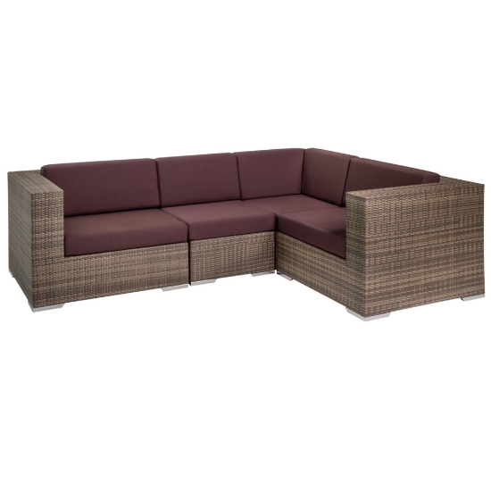 Tropitone Arzo Woven Cushion Outdoor Sectional Set - TT-ARZO-SET6