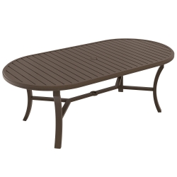 Tropitone Banchetto 84" x 42" Oval Dining Umbrella Table - 401185U