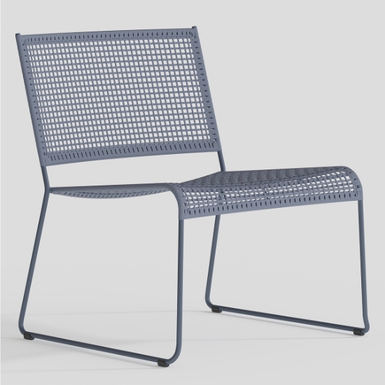 Tropitone Bayfront Rope Armless Lounge Chairs front