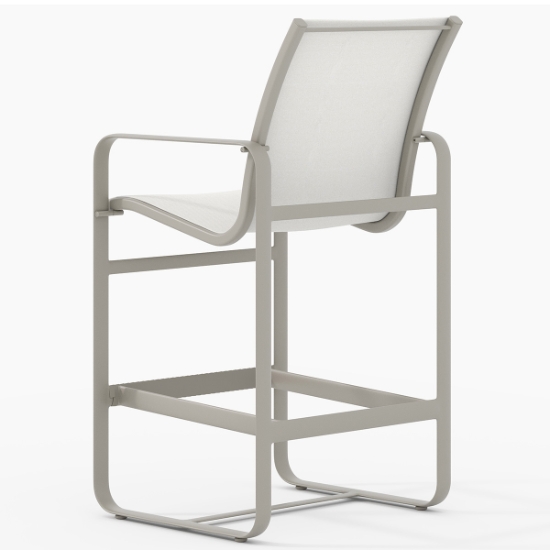 Brasilia Sling Stationary Bar Stool back