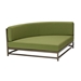 Cabana Club Party Lounger Quarter Sectional with Backres