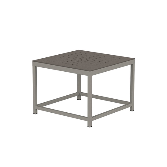Cabana Club 24" Square End Table with Aluminum Top