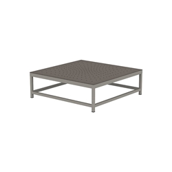 Tropitone Cabana Club 34" Square Coffee Table with Aluminum Top - 591634ST