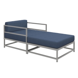 Tropitone Cabana Club Outdoor Arm Chair and Ottoman Set - TT-CABANACLUB-SET13