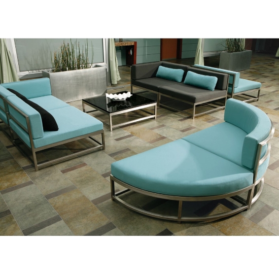 Tropitone Cabana Club Party Lounger Outdoor Sectional Set - TT-CABANACLUB-SET4