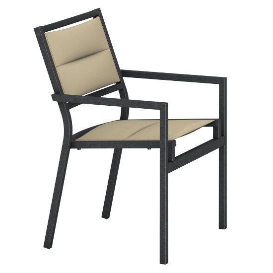 Tropitone Cabana Club Padded Sling Dining Chair - 591037PS