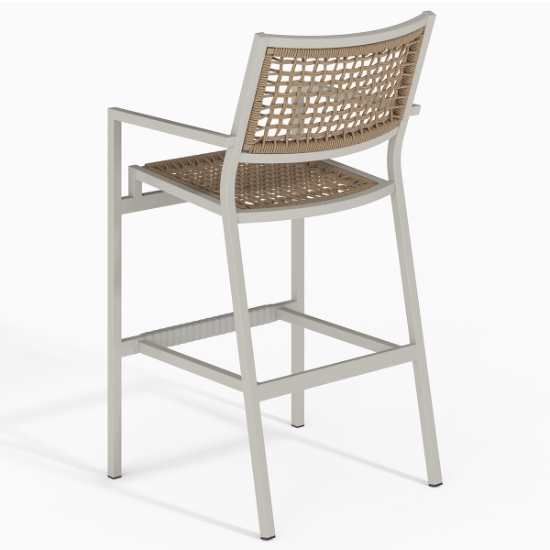 Cabana Club Rope Stationary Bar Stool back