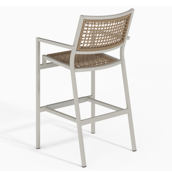 Cabana Club Rope Stationary Bar Stool back