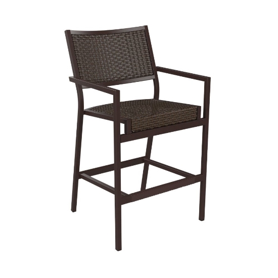Tropitone Cabana Club Woven Bar Stool with Arms - 591526WS