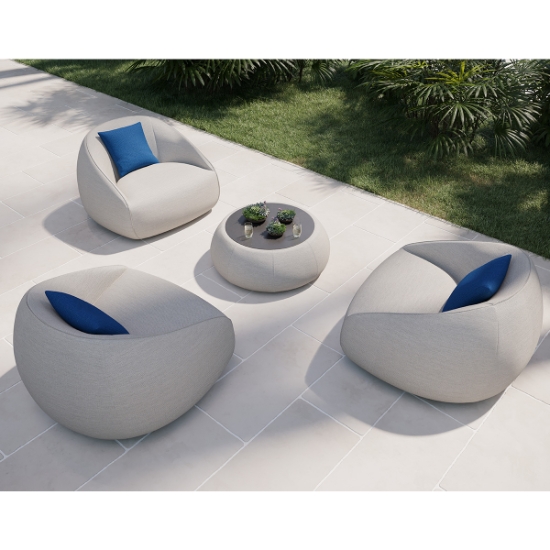 Contour Cushion Lounge Chair set 1