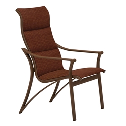 Tropitone Corsica Padded Sling High Back Dining Chair - 161101PS