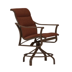 Tropitone Corsica Padded Sling Swivel Counter Stool - 161127PS-25