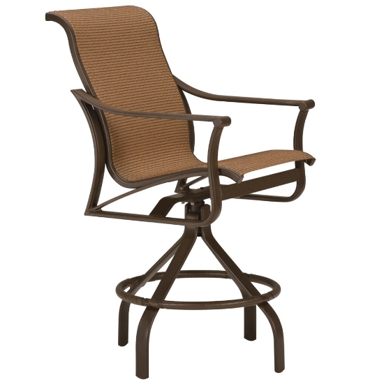 Tropitone Corsica Sling Swivel Bar Stool - 161127-28