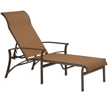 Tropitone Corsica Sling Chaise Lounge with Arms - 161132