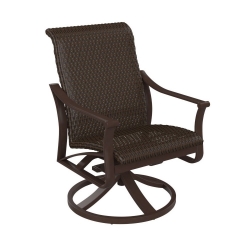 Tropitone Corsica Woven Swivel Rocker Dining Chair - 161569WS