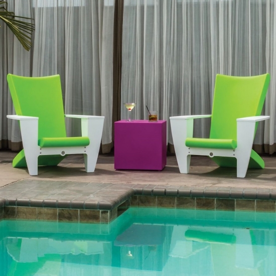 Curve marine grade polymer Adirondack chair