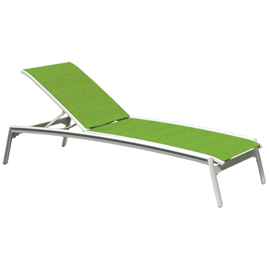 Elance Relaxed Sling Armless Chaise Loungers