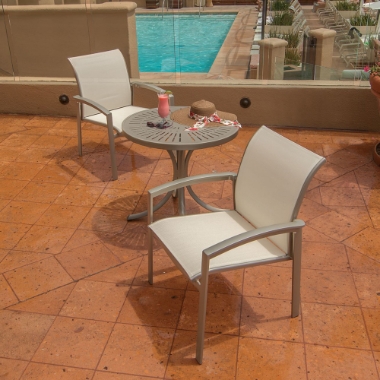 Tropitone Elance Sling Outdoor Bistro Set - TT-ELANCE-SET9
